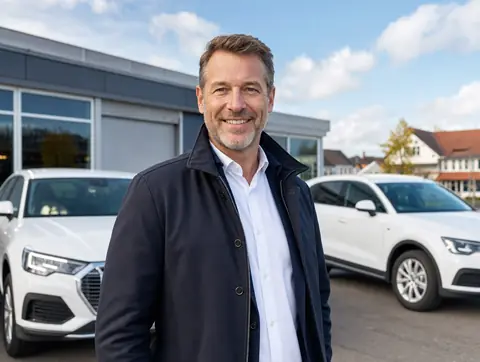 Verkäufer aus Leichlingen (Rheinland) mit dem verkauften Fahrzeug